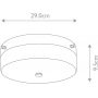 Plafon 1x5.7 W chrom TAMARFLPC Elstead Lighting Tamar zdj.2