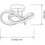 Lampa podsufitowa 1x30 W czarna 329684 Goldlux Oskar zdj.2
