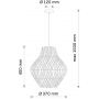 Lampa wisząca 1x20 W czarna-beżowa 330420 Goldlux Ontake zdj.2