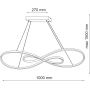 Lampa wisząca 1x50 W złota 331083 Goldlux Zumba zdj.2