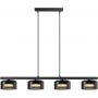 Lampa wisząca 4x10 W czarna 331304 Goldlux Ofelia zdj.1