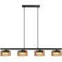 Lampa wisząca 4x10 W czarna 331311 Goldlux Ofelia zdj.1