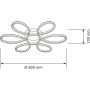 Lampa podsufitowa 1x42 W czarna 331823 Goldlux Fiore XL zdj.2