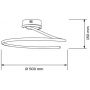 Lampa podsufitowa 1x34 W biała-czarna 335722 Goldlux Diuna zdj.2
