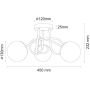 Lampa podsufitowa 3x12 W biała-złota 341648 Goldlux Bianca zdj.2