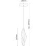 Lampa wisząca 1x3 W czarna 343246 Goldlux Valentina zdj.2
