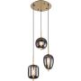 Lampa wisząca 3x40 W mosiądz 153453MM Globo Lighting Blacky I zdj.1