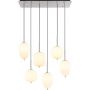 Lampa wisząca 6x40 W biała 153456NO Globo Lighting Blacky I zdj.3