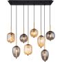 Lampa wisząca powyżej 6x40 W czarna 153458A Globo Lighting Blacky zdj.3