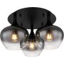 Lampa podsufitowa 3x40 W czarna 155483D Globo Lighting Maxy zdj.2