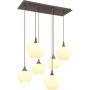 Lampa wisząca 6x40 W biała 155486HC Globo Lighting Maxy zdj.2