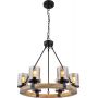 Lampa wisząca 6x60 W czarny 155556H Globo Lighting Lila zdj.1