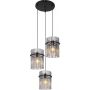 Lampa wisząca 3x60 W czarna 156983HR Globo Lighting Gorley zdj.1