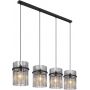 Lampa wisząca 4x60 W czarna 156984H Globo Lighting Gorley zdj.1