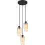 Lampa wisząca 3x40 W czarna 157993H Globo Lighting Backey zdj.1