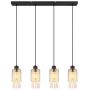 Lampa wisząca 4x40 W czarna 157994H Globo Lighting Backey zdj.3