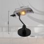 Lampa stołowa 1x60 W czarna-przydymiona 2491B Globo Lighting Antique zdj.2