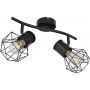 Lampa podsufitowa 2x40 W czarny 540172 Globo Lighting Priska zdj.4