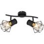 Lampa podsufitowa 2x40 W czarny 540172 Globo Lighting Priska zdj.5