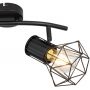 Lampa podsufitowa 2x40 W czarny 540172 Globo Lighting Priska zdj.6