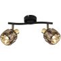 Lampa podsufitowa 2x40 W czarny 543572B Globo Lighting Indiana zdj.4