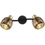 Lampa podsufitowa 2x40 W czarny 543572B Globo Lighting Indiana zdj.5