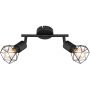 Lampa podsufitowa 2x40 W czarny 54802S2 Globo Lighting Xara I zdj.4