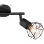 Lampa podsufitowa 2x40 W czarny 54802S2 Globo Lighting Xara I zdj.5