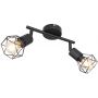 Lampa podsufitowa 2x40 W czarny 54802S2 Globo Lighting Xara I zdj.1