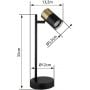 Lampa biurkowa 1x5 W czarna-miedź 57850T Globo Lighting Brisbon zdj.2