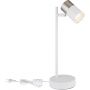 Lampa biurkowa 1x5 W biała-nikiel 57851T Globo Lighting Brisbon zdj.3