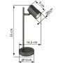 Lampa biurkowa 1x5 W szara 57918T Globo Lighting James zdj.2