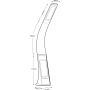 Lampa biurkowa 1x6.5 W biała-chrom 58333 Globo Lighting Sophie zdj.2