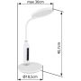 Lampa biurkowa 1x9 W czarna-chrom 58435B Globo Lighting Fruggy zdj.2