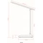 Lampa biurkowa 1x3 W biała-opal 58481W Globo Lighting Lorna zdj.2