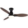 Lampowentylator podsufitowy 1x22 W biała-czarna-drewno 03671B Globo Lighting Gale zdj.3