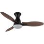 Lampowentylator podsufitowy 1x22 W biała-czarna-drewno 03671B Globo Lighting Gale zdj.1