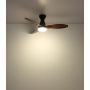 Lampowentylator podsufitowy 1x22 W biała-czarna-drewno 03671B Globo Lighting Gale zdj.5