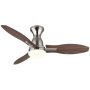 Lampowentylator podsufitowy 1x22 W biała-drewno-nikiel 03671N Globo Lighting Gale zdj.3