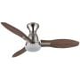Lampowentylator podsufitowy 1x22 W biała-drewno-nikiel 03671N Globo Lighting Gale zdj.1