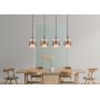 Lampa wisząca 4x60 W bursztynowa 155604HA Globo Lighting Milley zdj.4