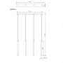 Lampa wisząca 4x4 W biała 15629W4 Globo Lighting Ryan zdj.2