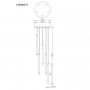 Lampa wisząca 5x4 W biała 15629W5 Globo Lighting Ryan zdj.2