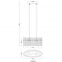 Lampa wisząca 2x60 W czarna 15698H3 Globo Lighting Gorley zdj.2