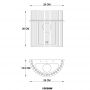 Kinkiet 1x60 W przydymiony 15698W Globo Lighting Gorley zdj.2