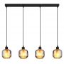 Lampa wisząca 4x25 W czarna 157544H Globo Lighting Xia zdj.3
