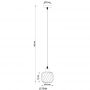 Lampa wisząca 1x25 W czarna 15754H Globo Lighting Xia zdj.2