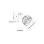Kinkiet 1x25 W czarny 157591 Globo Lighting Mika zdj.2