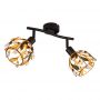 Lampa podsufitowa 2x25 W czarna 157592 Globo Lighting Mika zdj.1