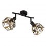 Lampa podsufitowa 2x25 W czarna 157592 Globo Lighting Mika zdj.3